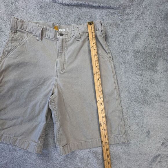 Carhartt Shorts Men's Size 32 Relaxed Fit Beige Color Great Condition! - Picture 4 of 8